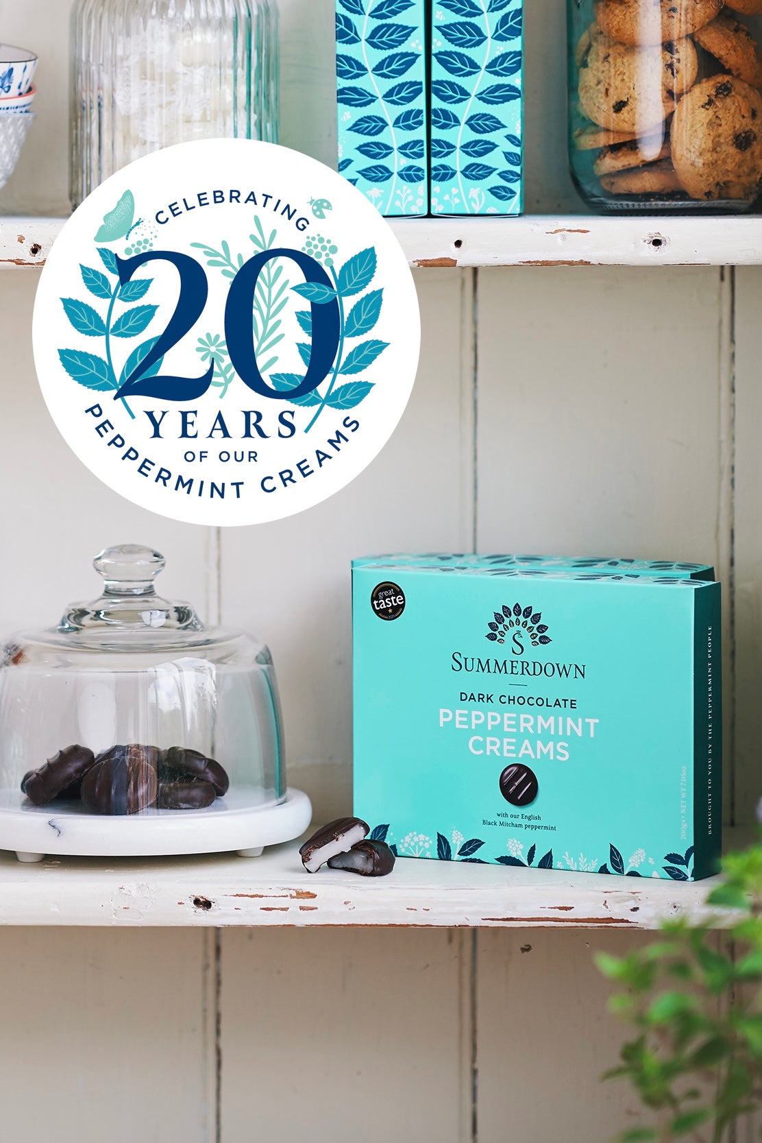 Dark chocolate peppermint creams 200g