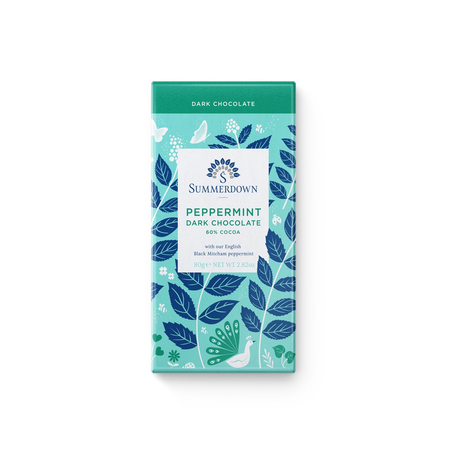 Peppermint dark chocolate bar