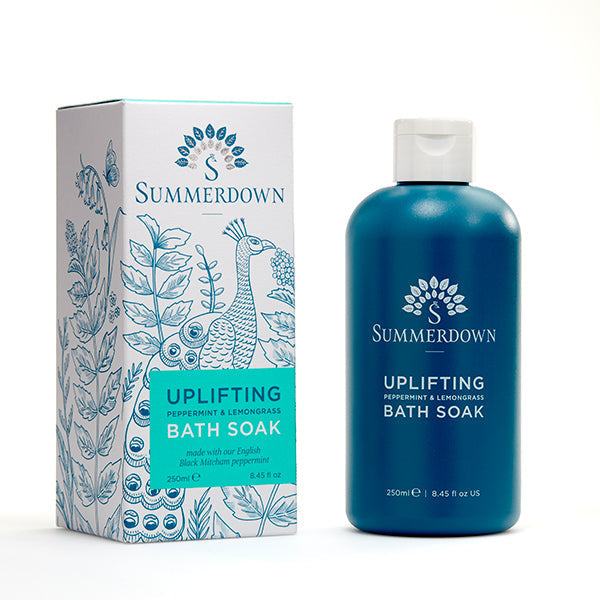 Uplifting peppermint & lemongrass bath soak