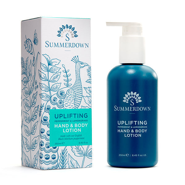 Uplifting peppermint & lemongrass hand and body lotion