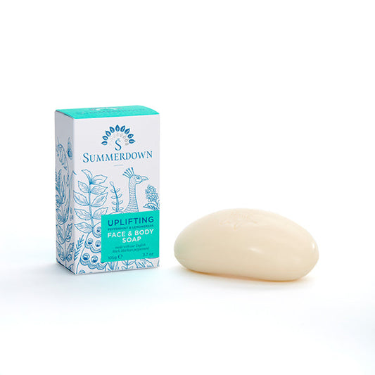 Uplifting peppermint & lemongrass face and body soap