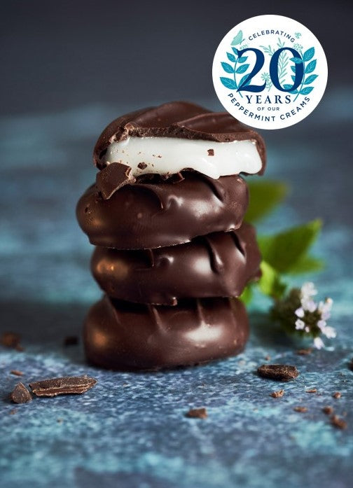 Dark chocolate peppermint creams 200g