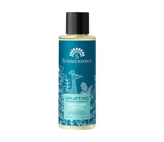 Uplifting mint & lemongrass glass reed diffuser