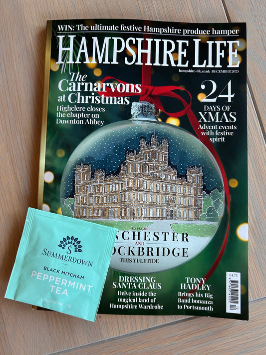 Meet Jo Colman in Hampshire Life & enjoy a free Summerdown Peppermint Tea Sample