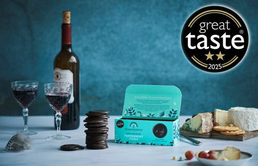 2 star Great Taste award for our Peppermint thins