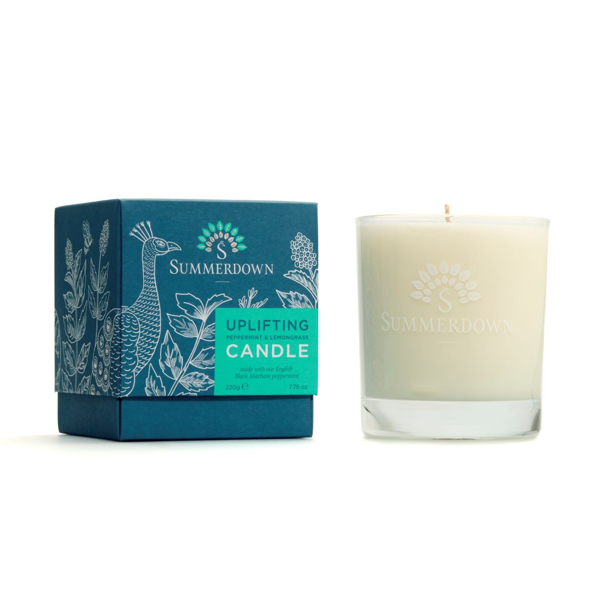 Uplifting peppermint & lemongrass candle