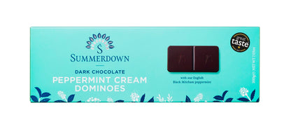 Dark Chocolate peppermint cream dominoes