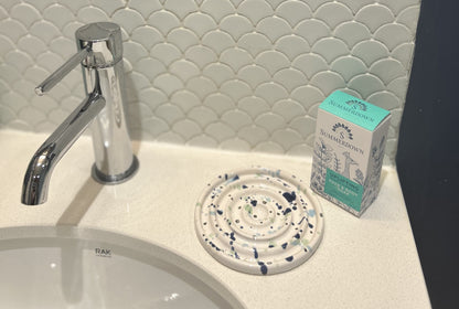 Ella Fletcher x Summerdown soap dish and soap
