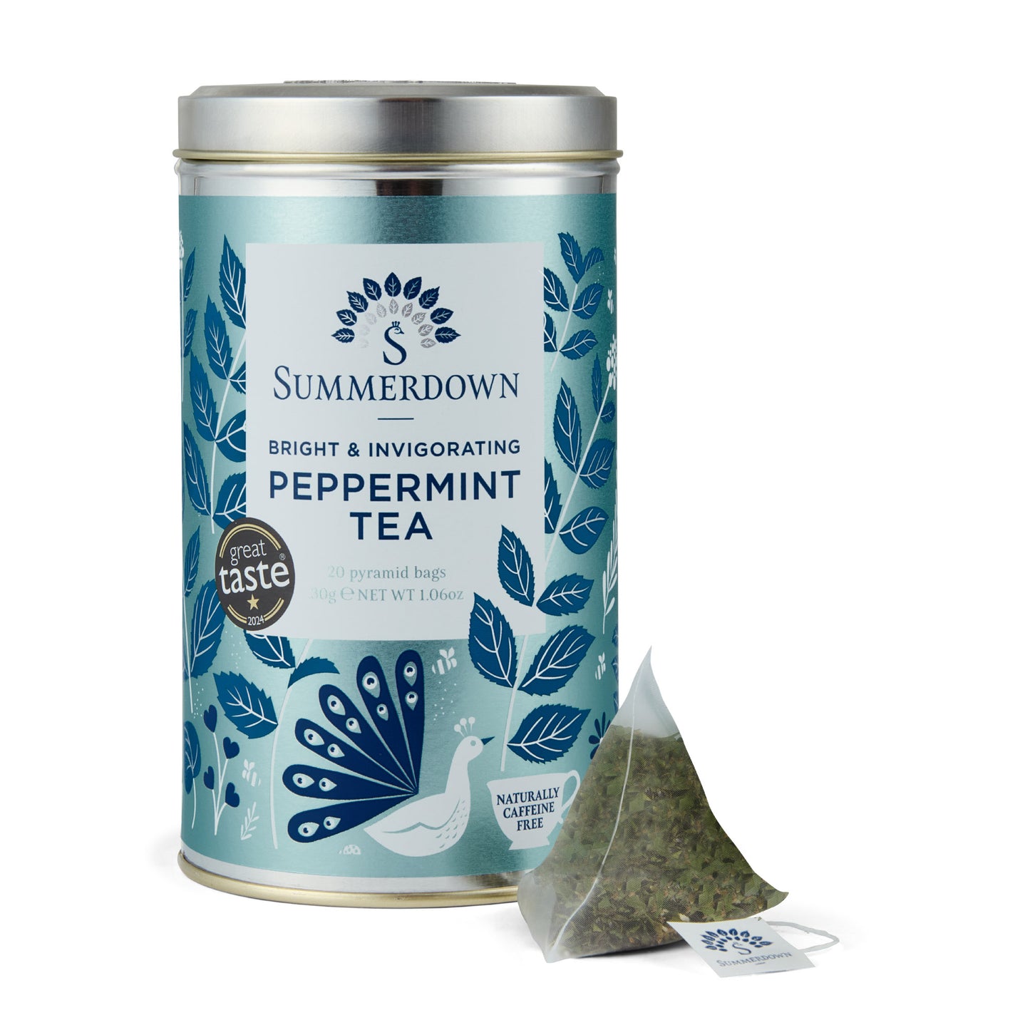 Summerdown peppermint tea tin