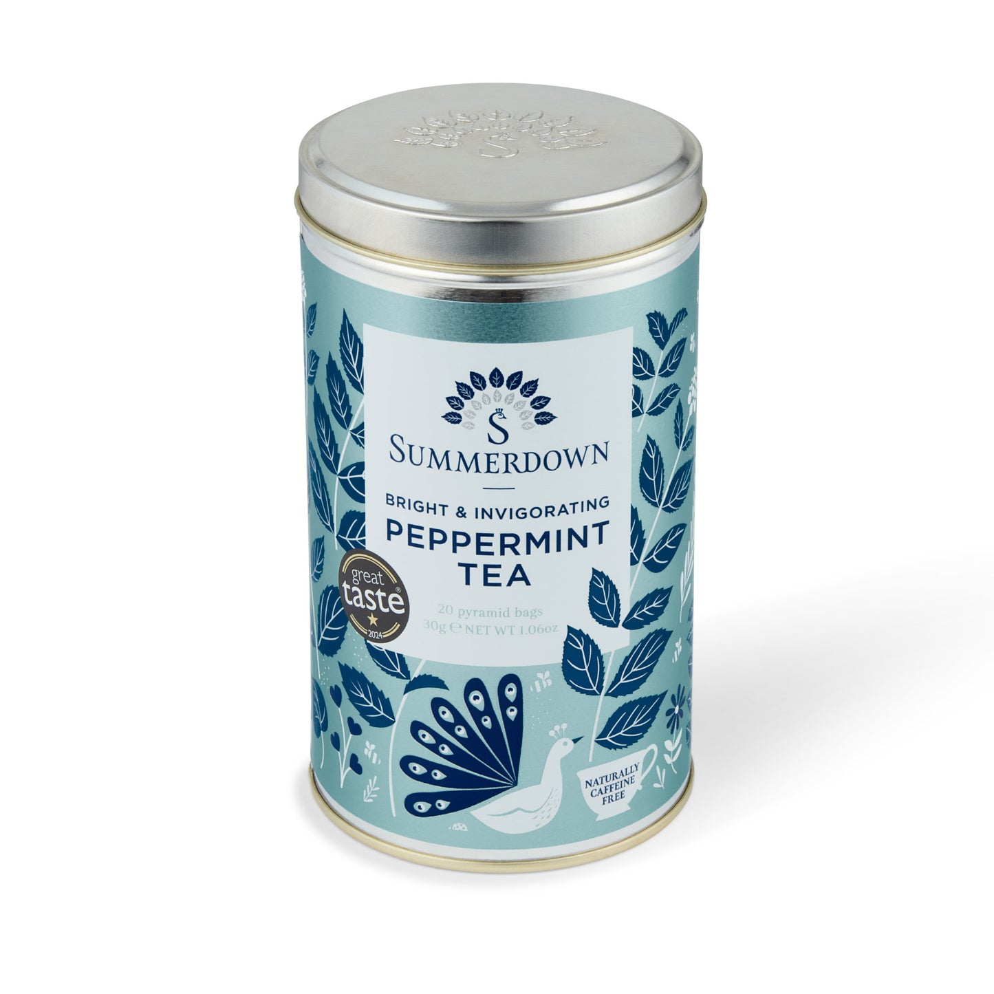 Summerdown peppermint tea tin