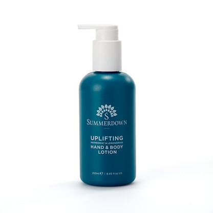 Uplifting peppermint & lemongrass hand and body lotion
